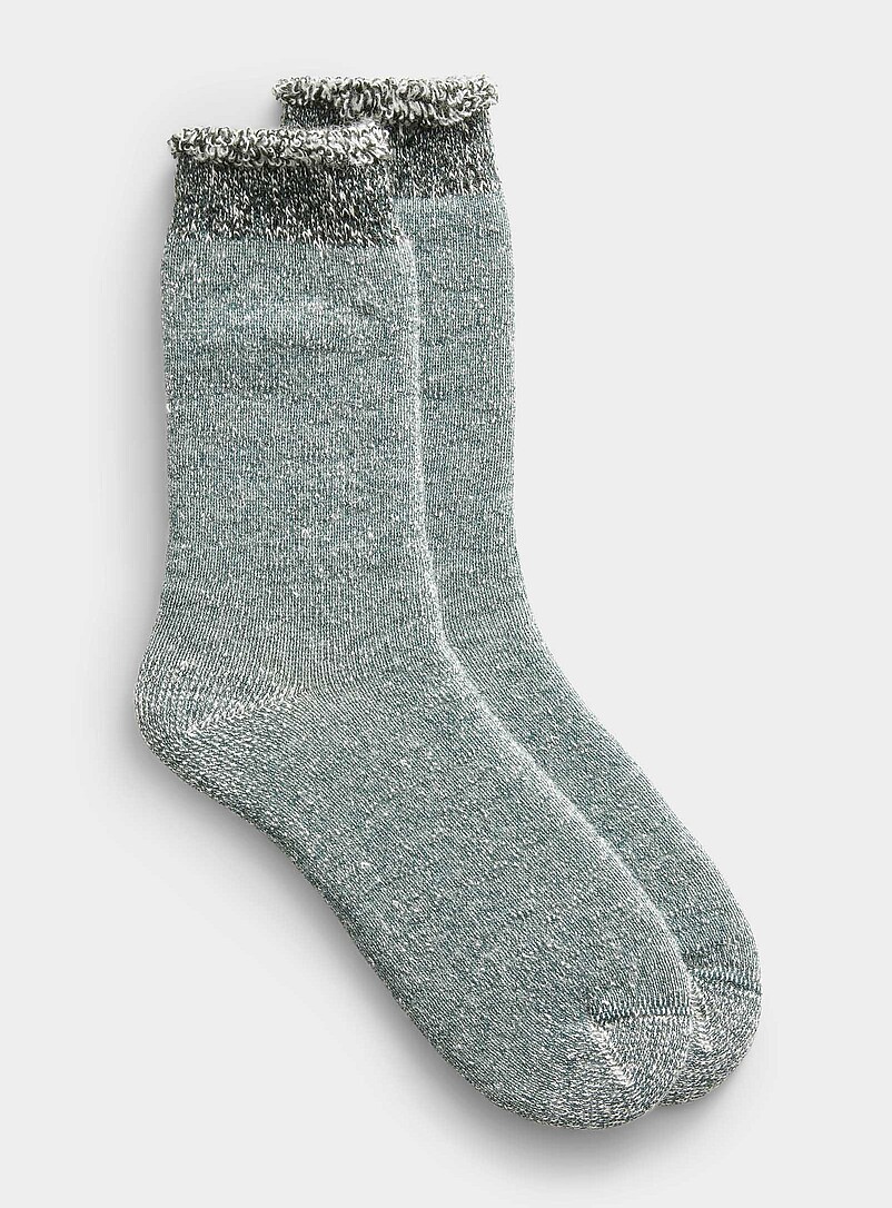 Heathered thick knit socks product image (primary)