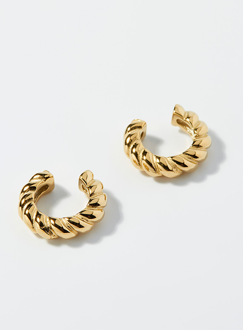 Zag Bijoux Assorted Grooved ear cuffs Set of 2 for women