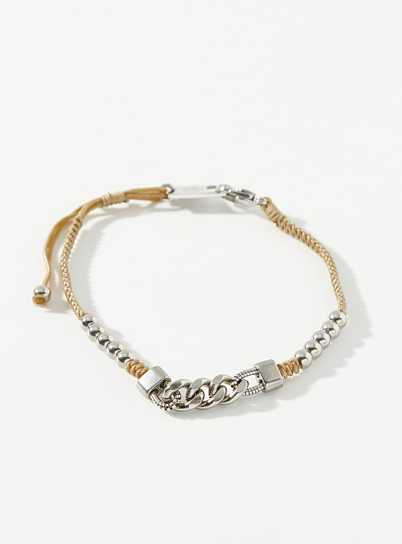 Zag Bijoux Ivory/Cream Beige Dawson bracelet for men