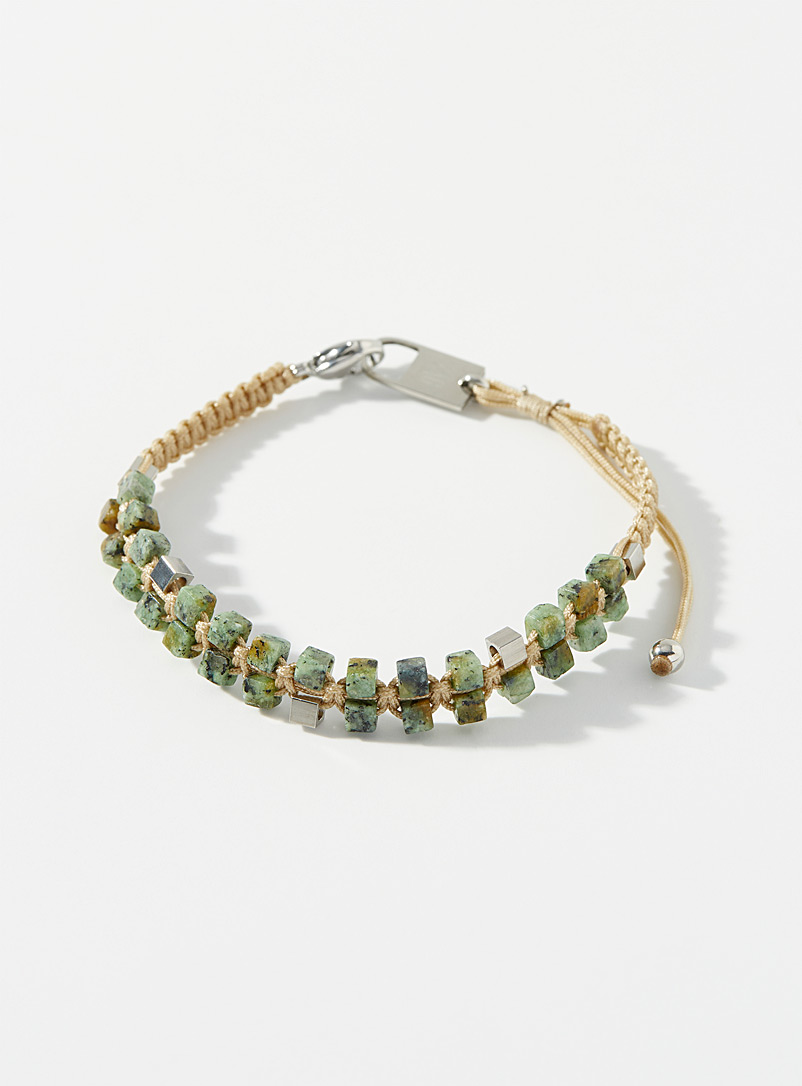 Zag Bijoux Green Noam bracelet for men