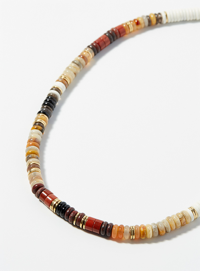 Zag Bijoux Assorted Earthy stone necklace for women