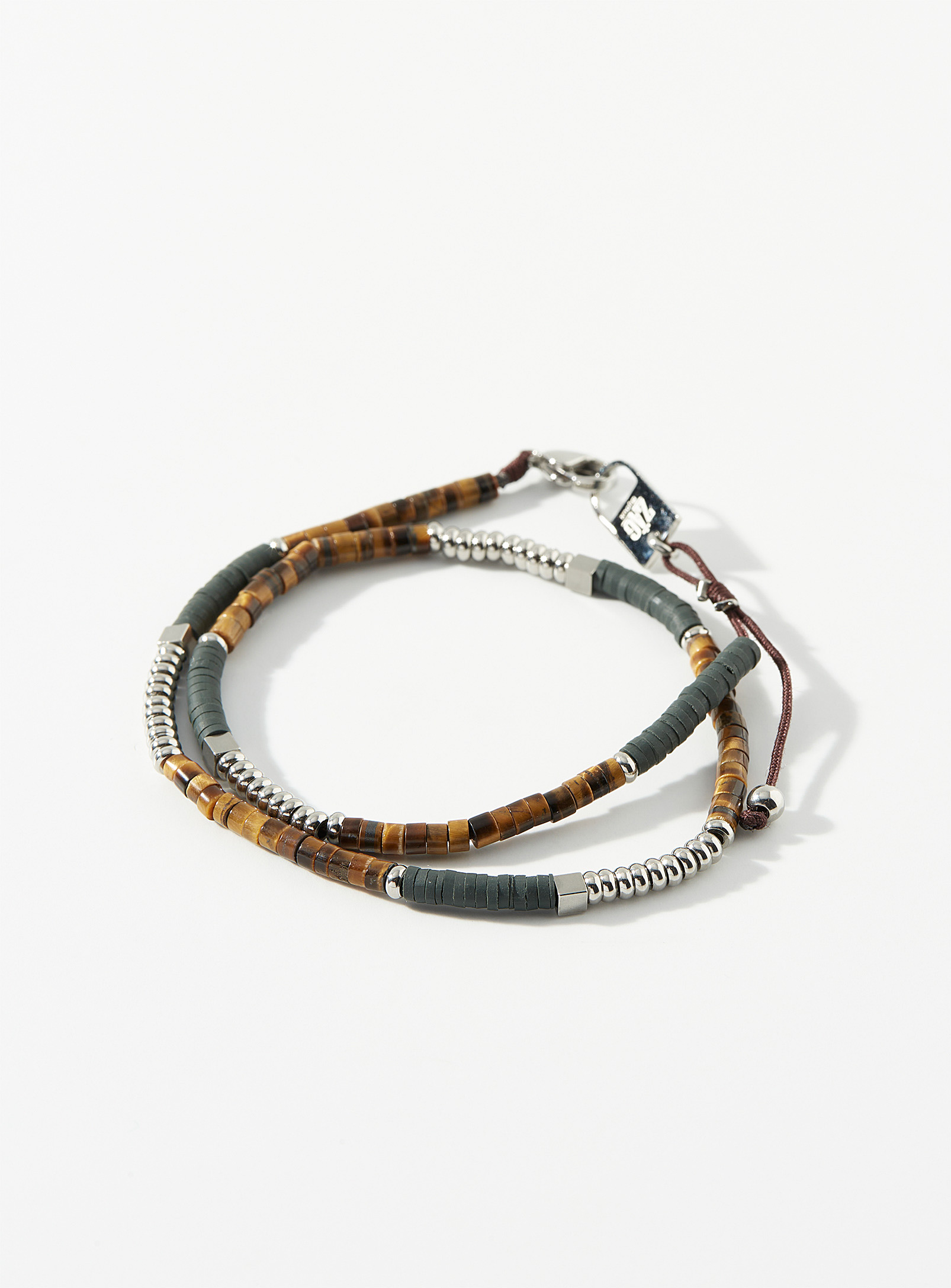 Zag Bijoux - Men's Paco double-wrap bracelet