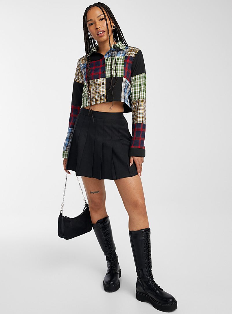 The Ragged Priest Assorted Checkered squares shirt for women