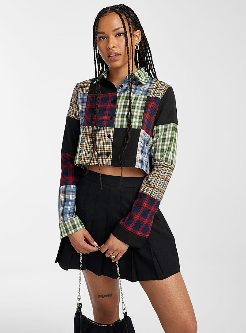The Ragged Priest Assorted Checkered squares shirt for women