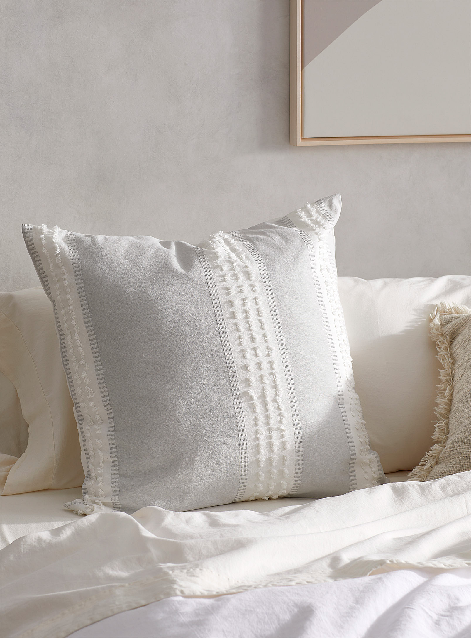Simons Maison Euro Cutwork Pillow Sham In Ivory White