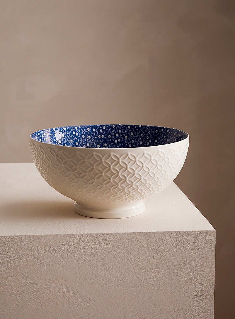 Simons Maison Marine Blue Soft floral large porcelain bowl