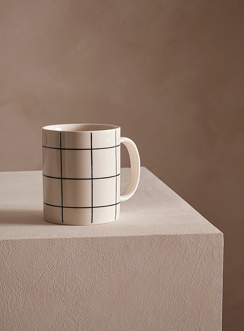 Simons Maison White Black tiles mug