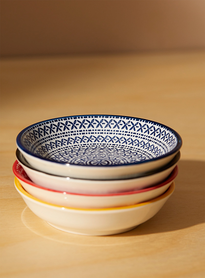 Simons Maison Assorted Colourful porcelain pinch bowls Set of 4