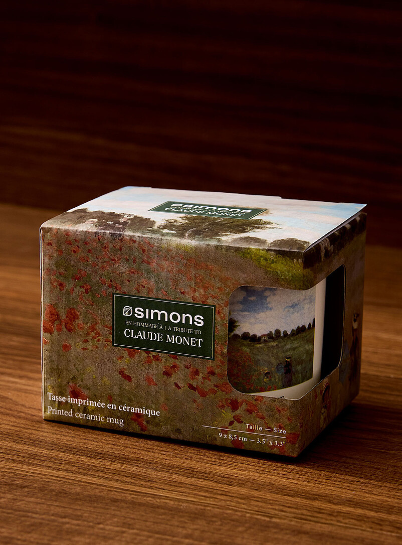 Simons Maison: La tasse Coquelicots <b>Collection En hommage &agrave; Claude Monet</b> Ivoire - Beige cr&egrave;me