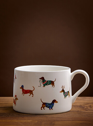 La tasse teckels des F&ecirc;tes <b>Collection de No&euml;l</b>