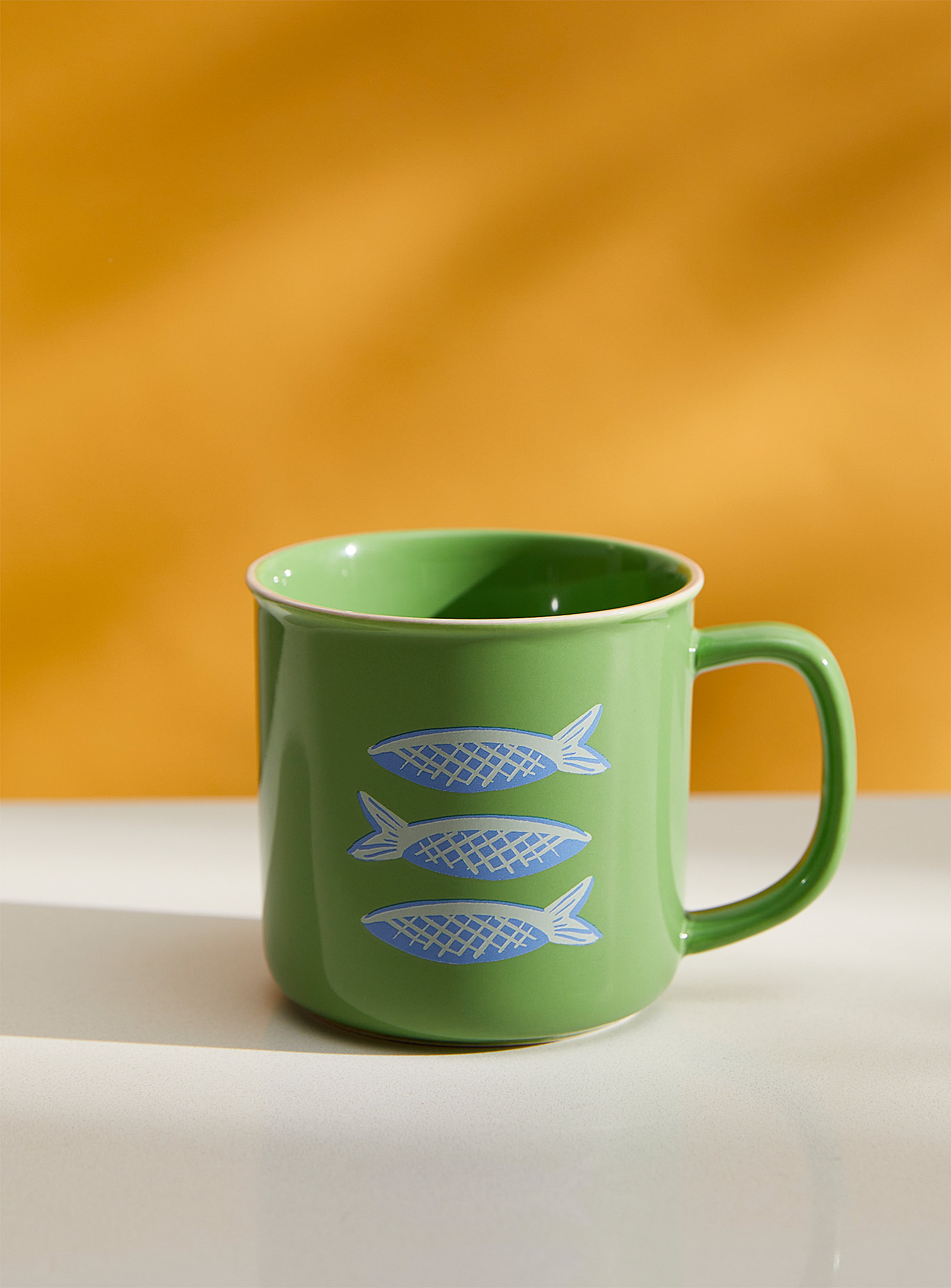 Simons Maison Fish Mug In Green