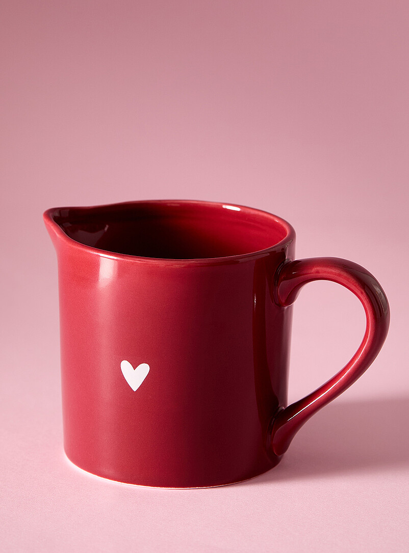Single heart small milk jug product image (primary)