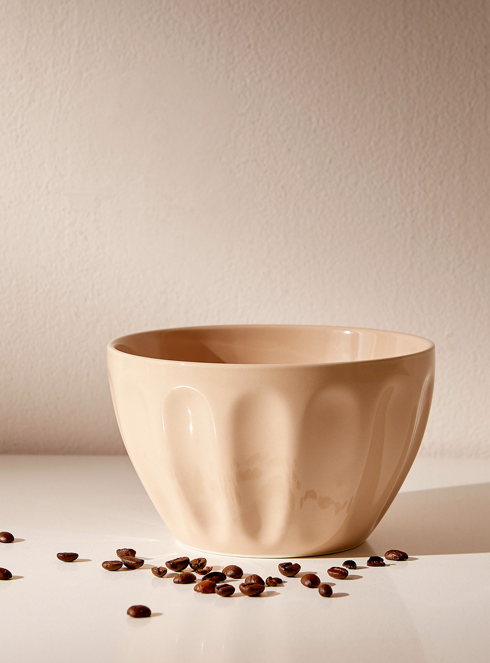 Simons Maison Latte Large Bowl In Cream Beige