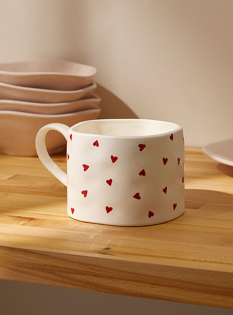 Little hearts large embossed mug product image (primary)