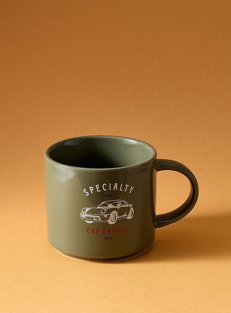 Khaki car mug product image (primary)