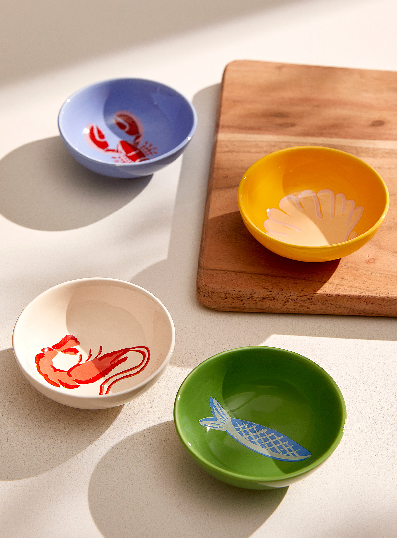 Simons Maison Sea's Bounty Pinch Bowls Set Of 4 In Multi