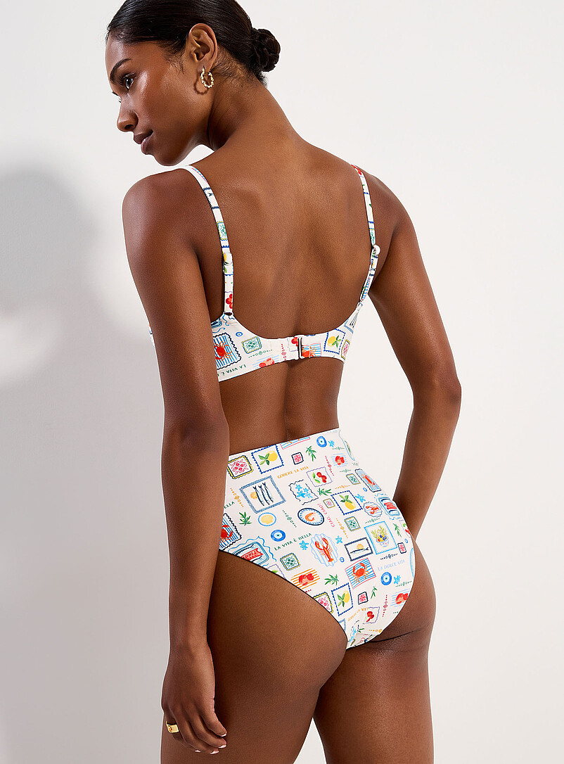 Simons Black High-rise bikini bottom for women