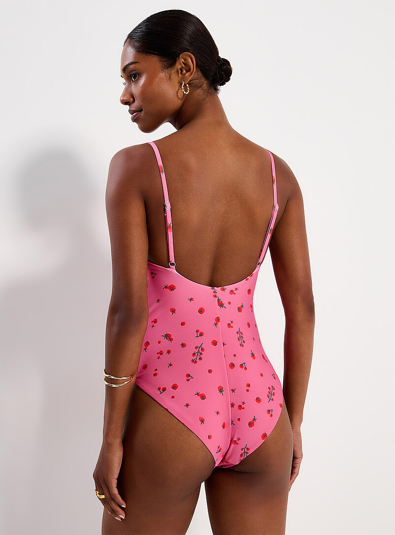 Simons Pink Underbust-seam one-piece for women