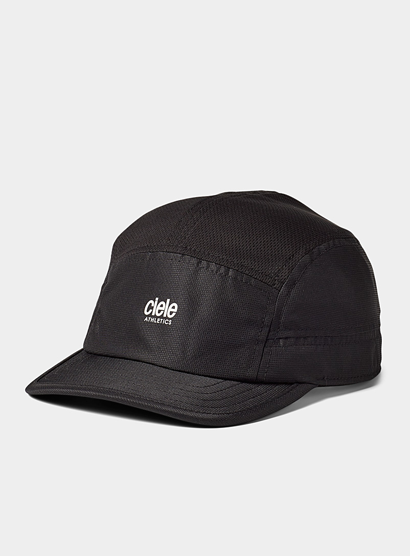Ciele Black ALZ short visor 5-panel cap for men