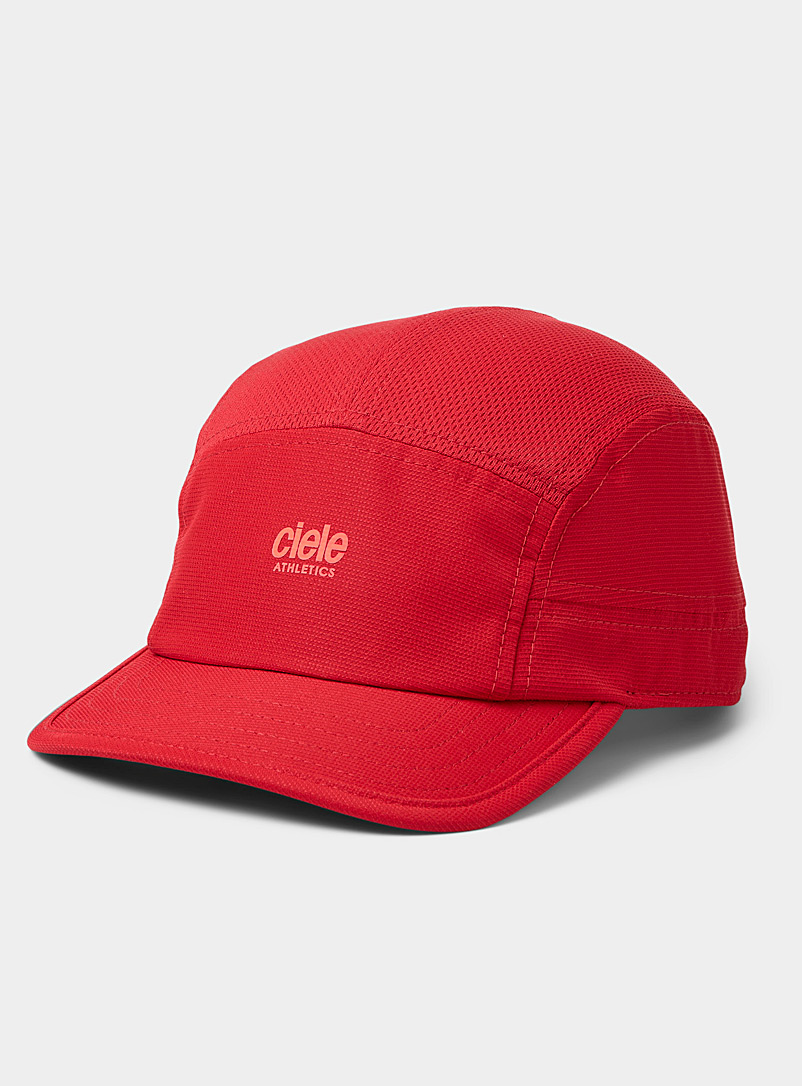 Ciele Red ALZ short visor 5-panel cap for men