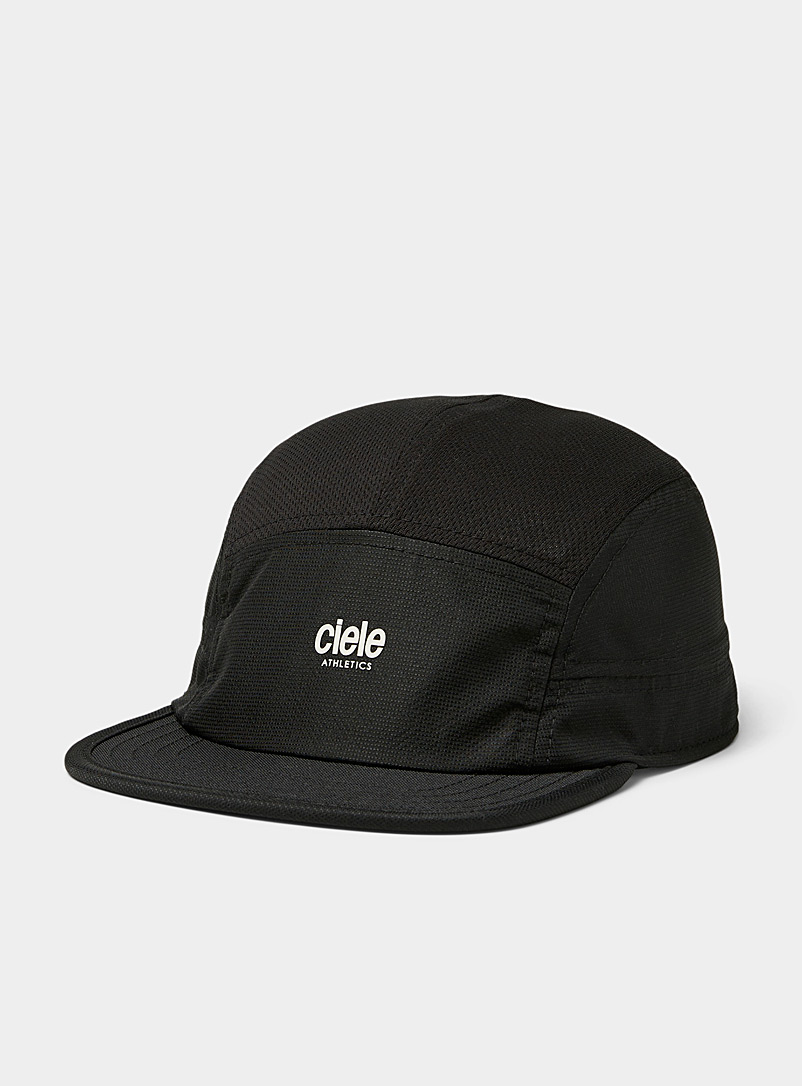 Ciele Black ALZ regular visor 5-panel cap for men