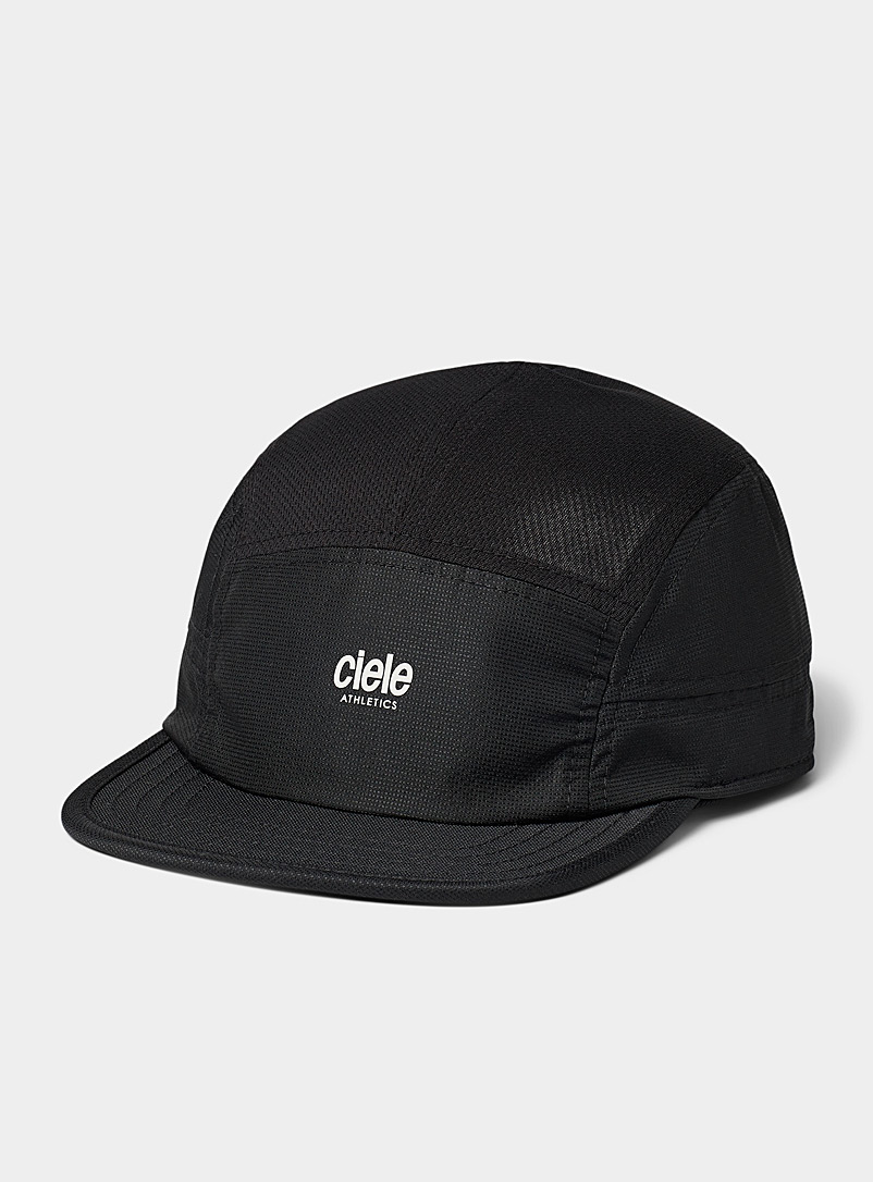 Ciele Black ALZ short visor 5-panel cap for men