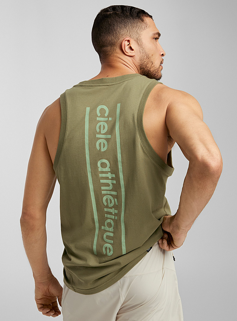 Ciele: La camisole slogan signature Vert pour homme