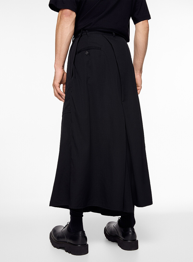 Hakama-style draped pant | Yohji Yamamoto | Shop Men's Designer