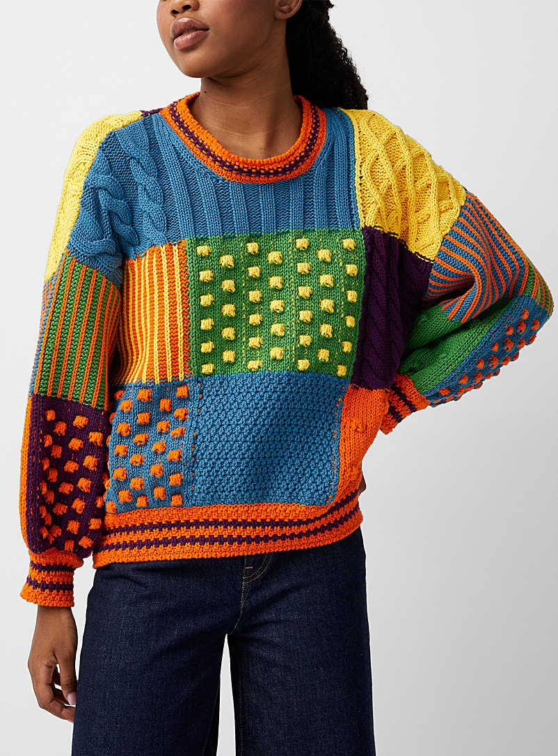 Kenzo: Le pull en tricot Psychedelic Assorti pour femme