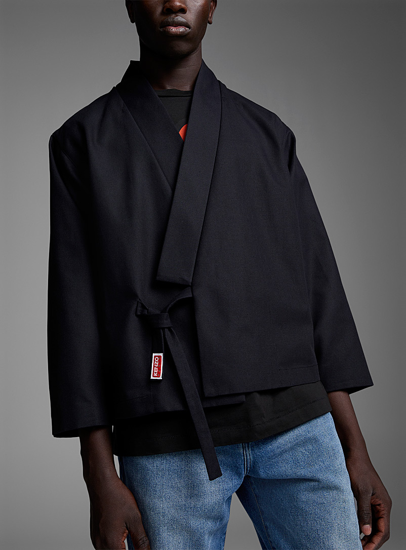 Kenzo: La veste style kimono Noir pour homme