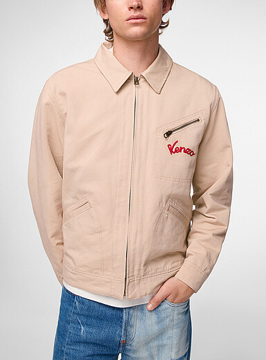 La veste utilitaire zipp&eacute;e logo brod&eacute; Unisexe
