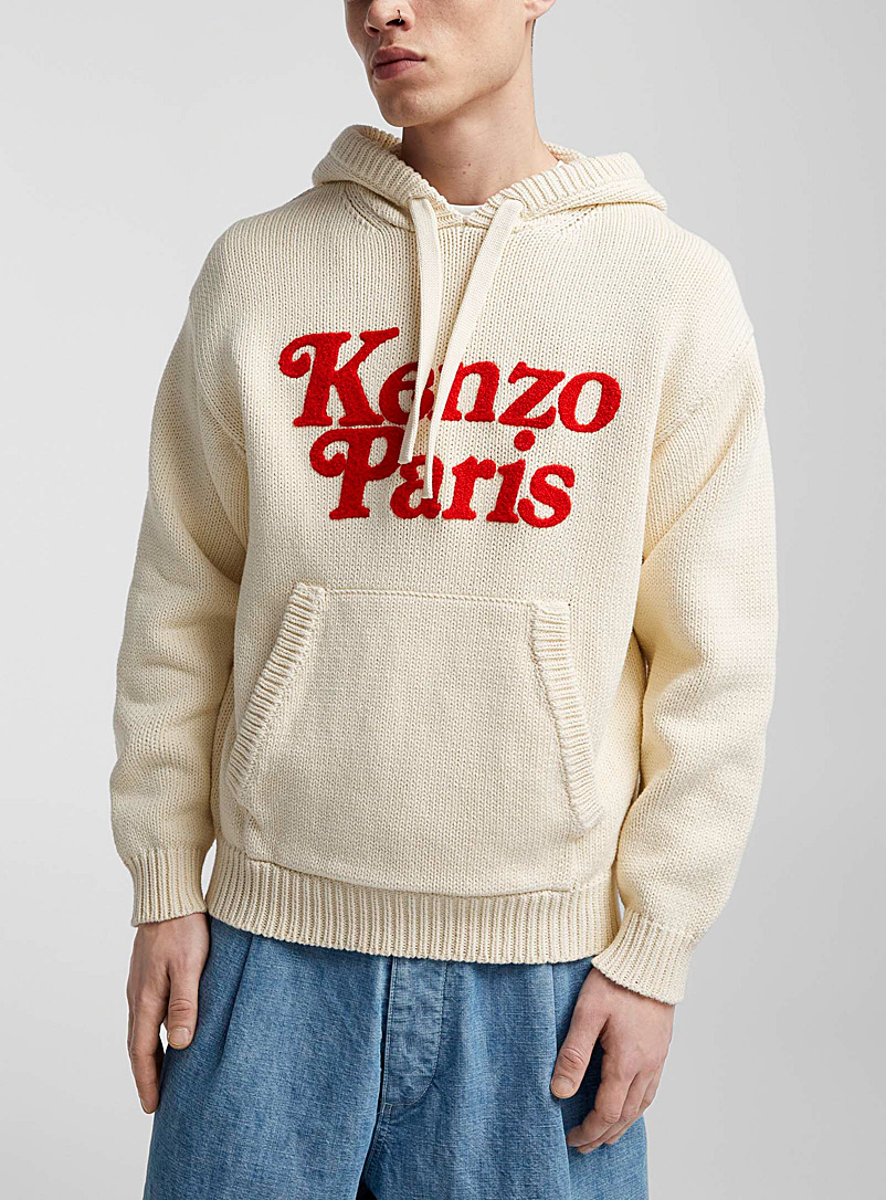 Kenzo Off White Kenzo by Verdy knit hoodie for men
