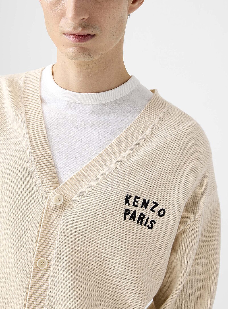 Le cardigan dos crochet Boke Heart | Kenzo | Magasinez les Pulls