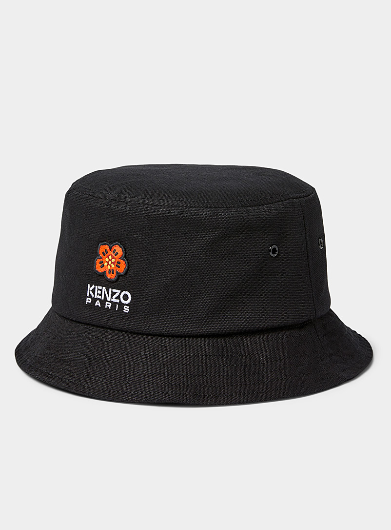 Kenzo Black Boke Flower bucket hat for men