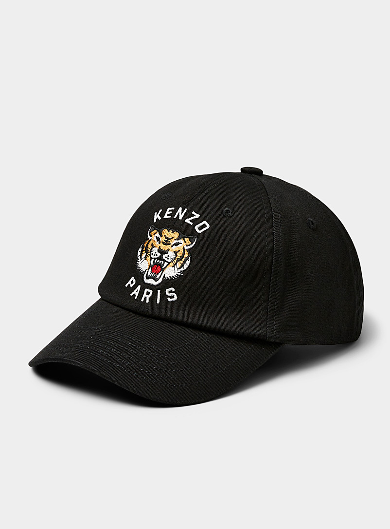 Kenzo: La casquette tigre brodé Noir pour homme