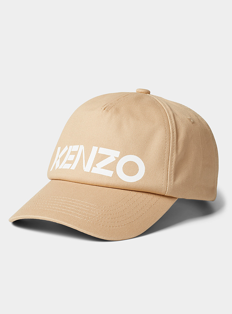 Kenzo Cream Beige Accent signature cap for men