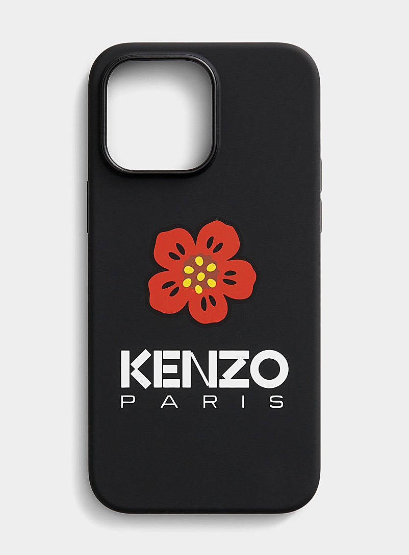 Kenzo Black Boke flower iPhone 14 Pro Max case for men