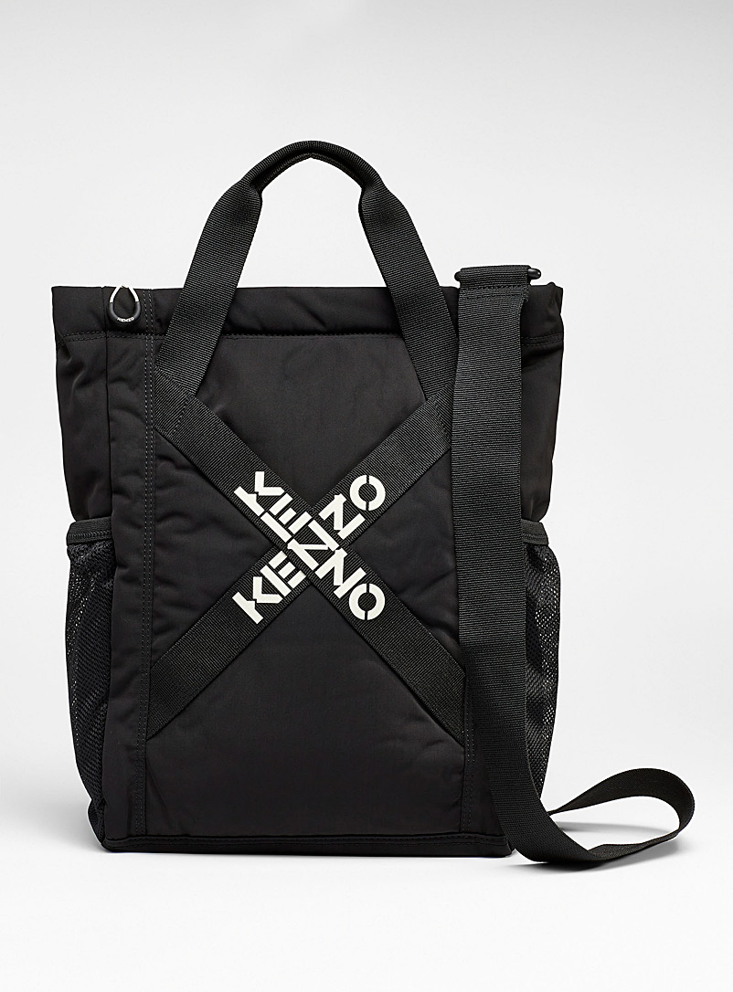 Kenzo Black Little X tote bag for men