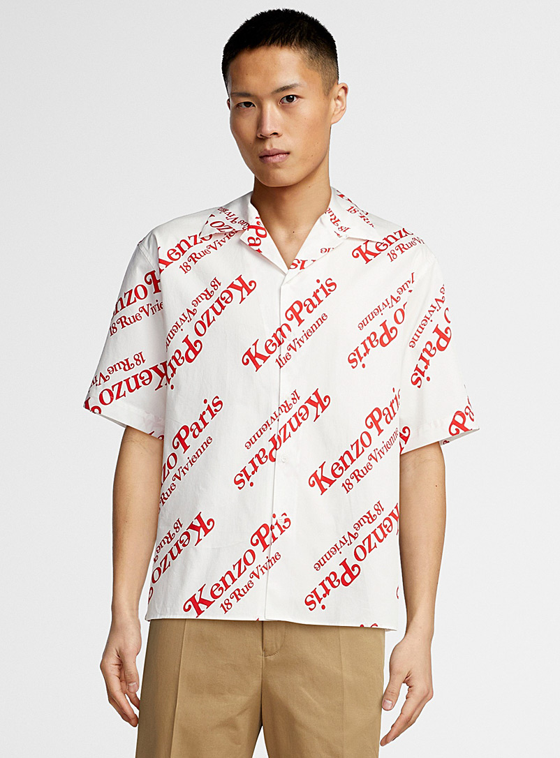 Kenzo: La chemise popeline ample Kenzo By Verdy Blanc cassé pour homme
