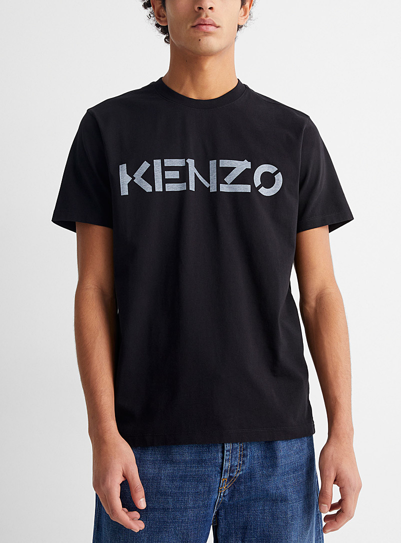 Kenzo: Le t-shirt logo signature accent Noir pour homme