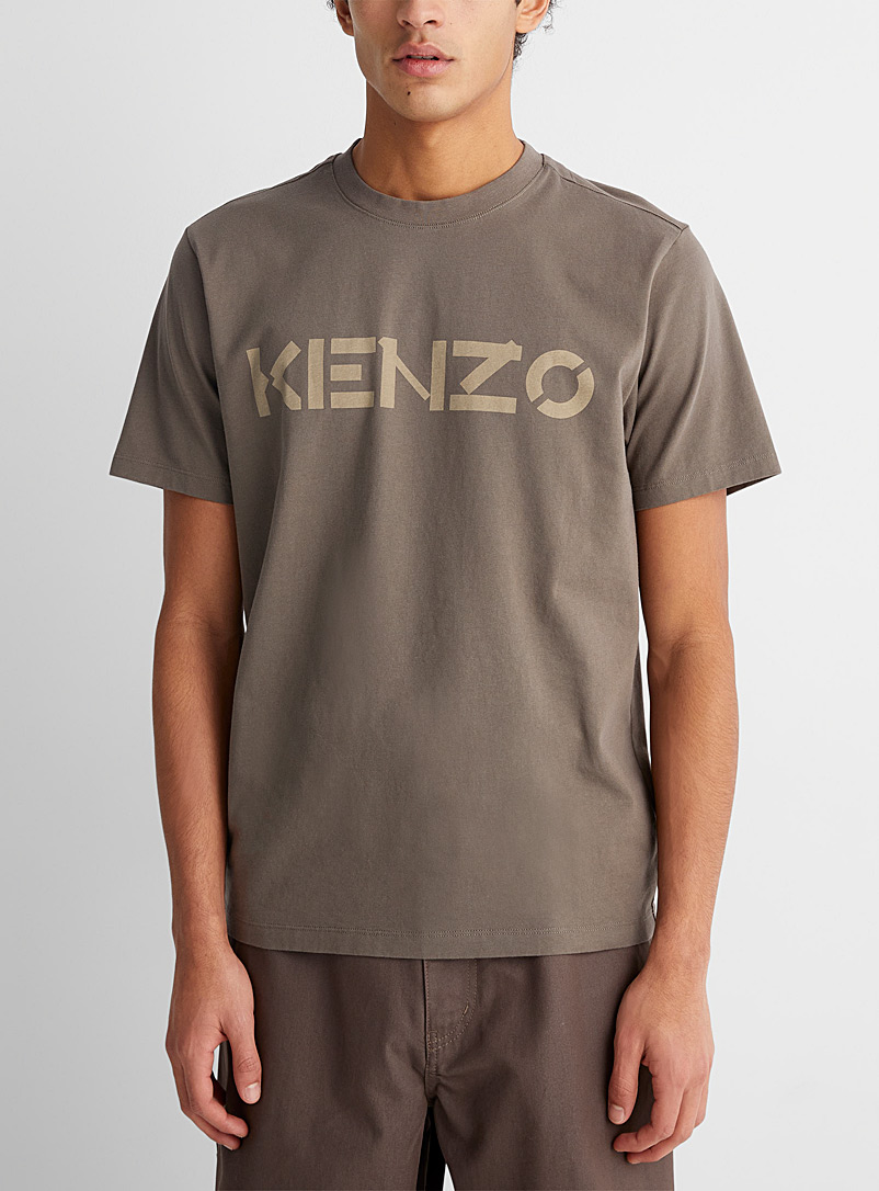 Kenzo: Le t-shirt logo signature accent Brun pour homme