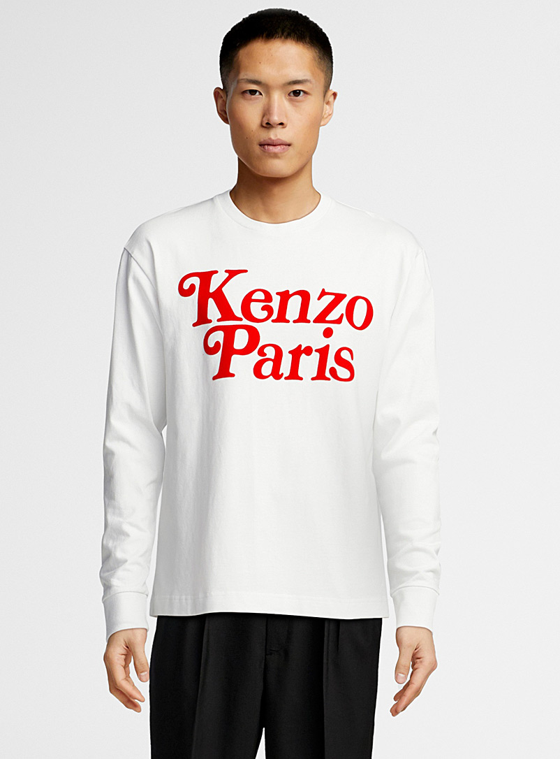 Kenzo: Le t-shirt manches longues Kenzo By Verdy Blanc cassé pour homme
