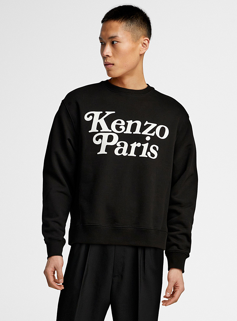 Kenzo: Le sweat Kenzo by Verdy signature veloutée Noir pour homme