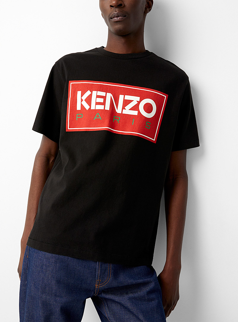 Kenzo: Le t-shirt Kenzo Paris Noir pour homme