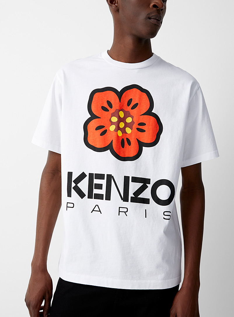 Kenzo: Le t-shirt Boke Flower Blanc pour homme
