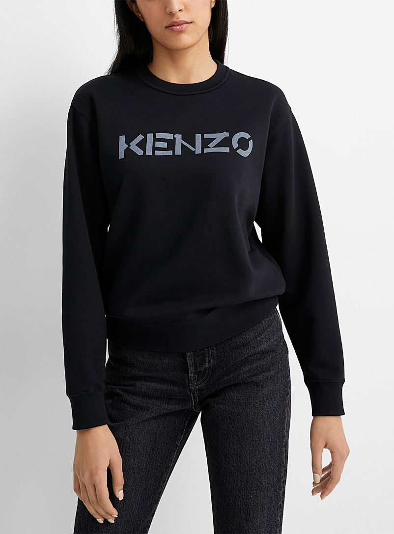Kenzo Black Classic logo sweatshirt for women
