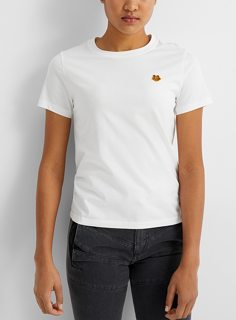 Kenzo White Tiger emblem T-shirt for women