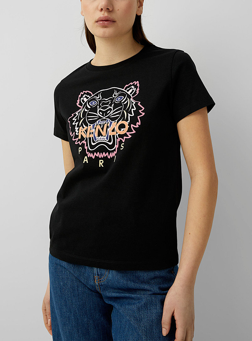 Kenzo Black Tiger classic T-shirt for women