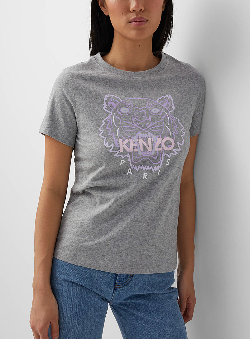 Kenzo Grey Tiger classic T-shirt for women