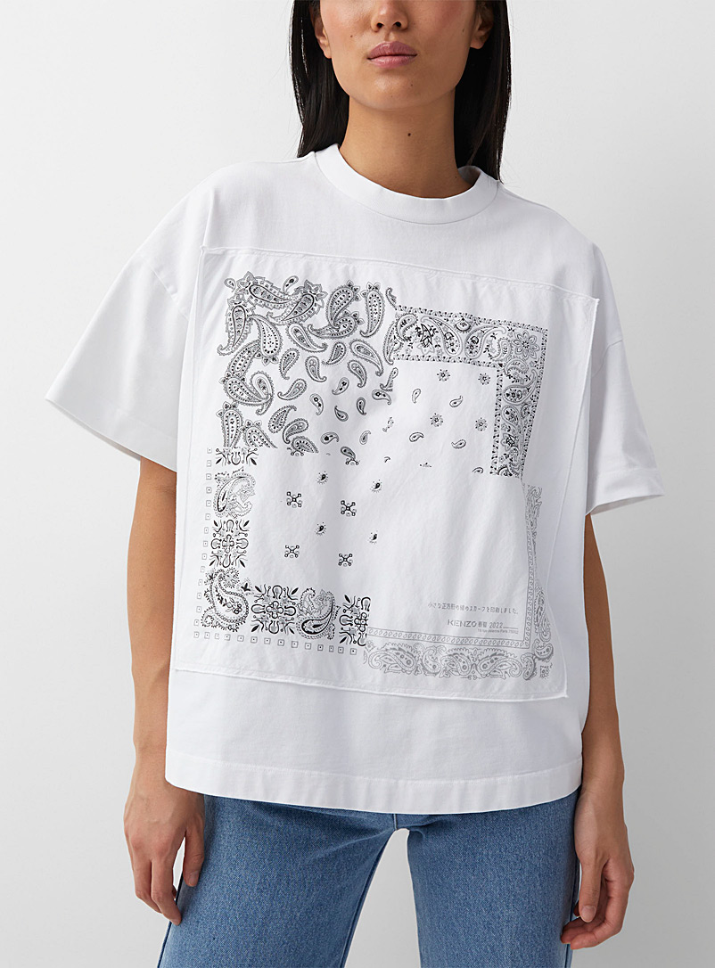 Kenzo White Bandanna T-shirt for women